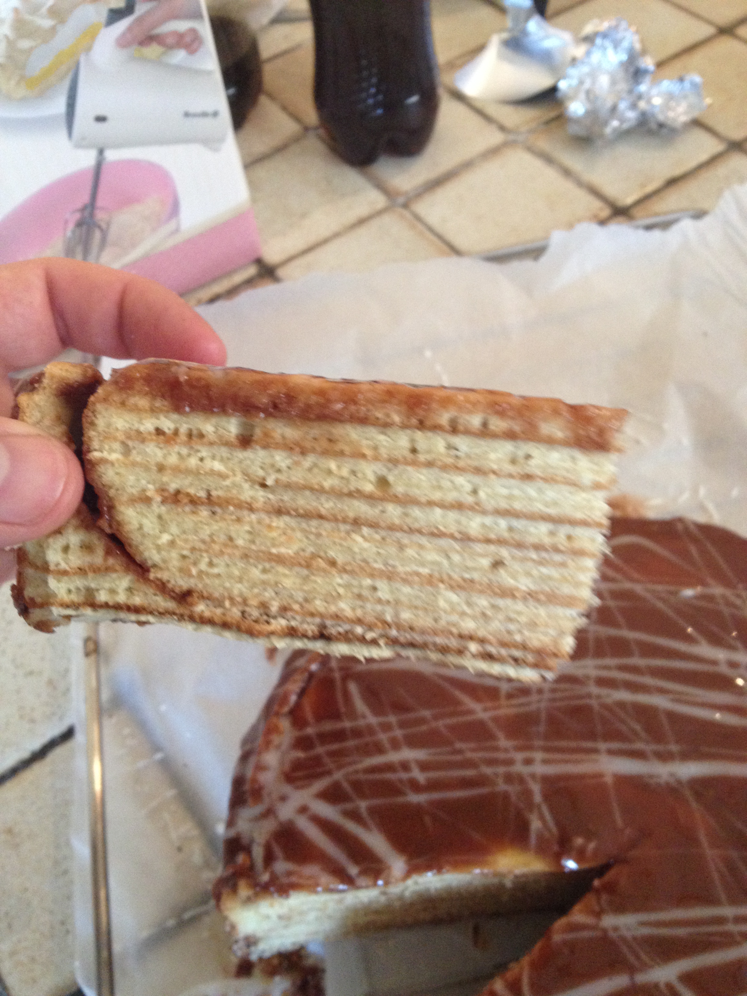 Decent layers - shame about the taste!