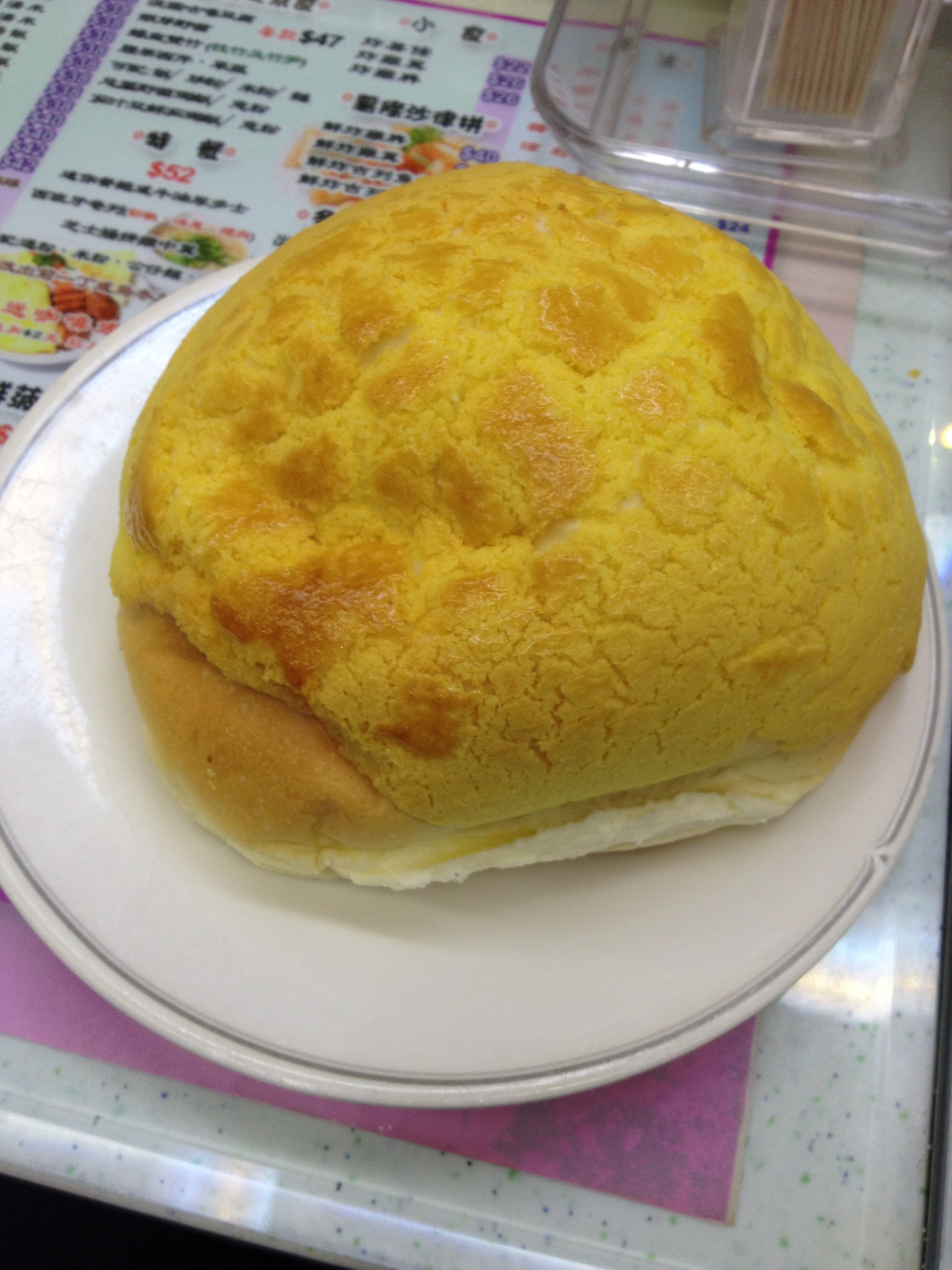 Pineapple bun from Hong Kong Foodie Tours