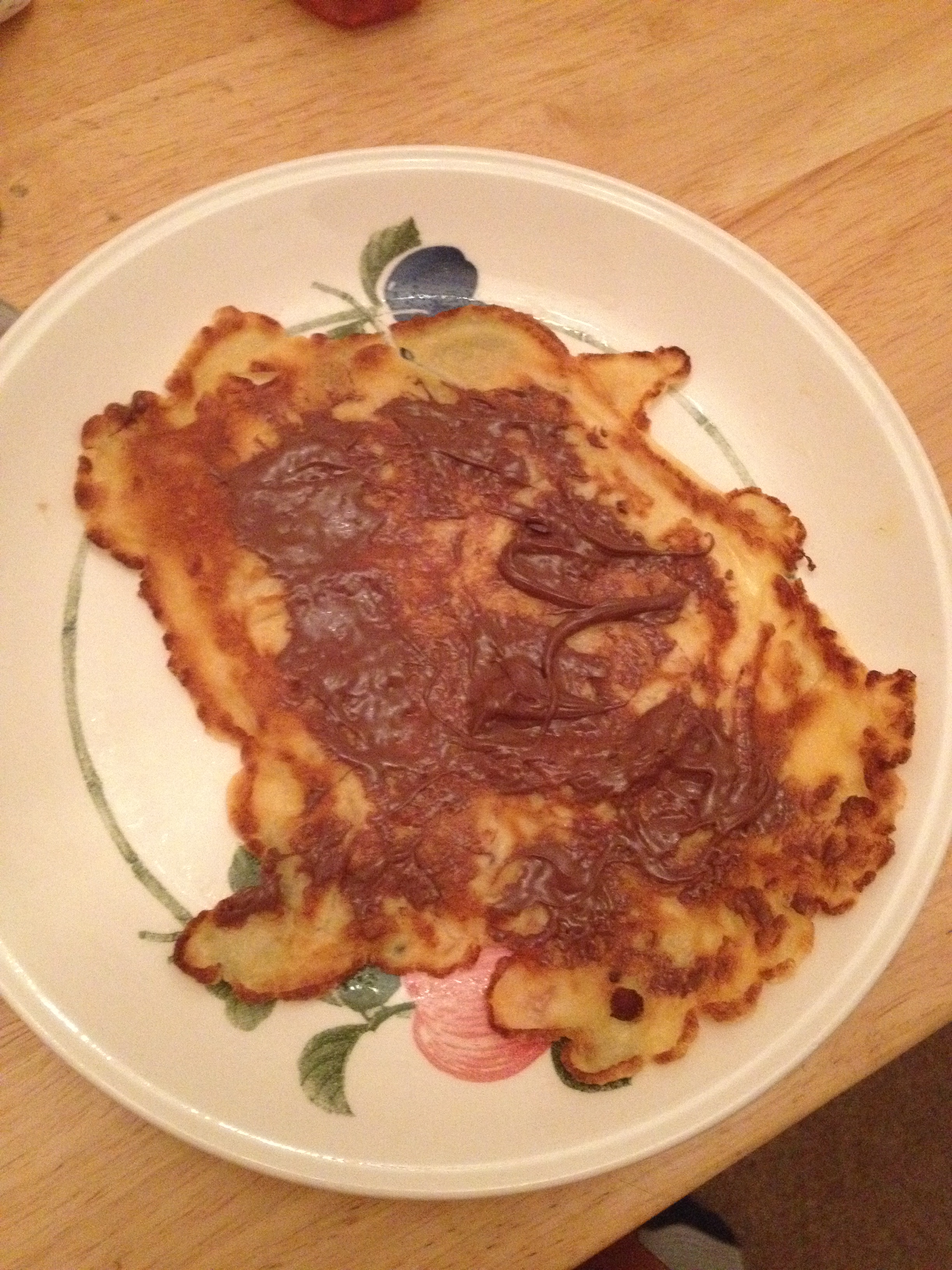 A UK pancake with nutella