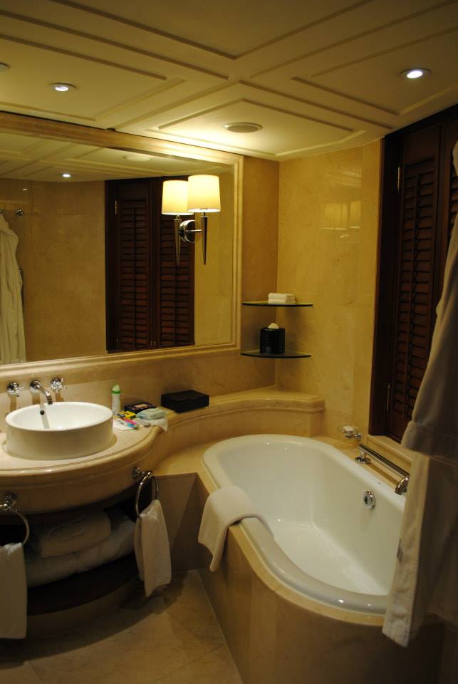 Bathroom at The Langham Hong Kong