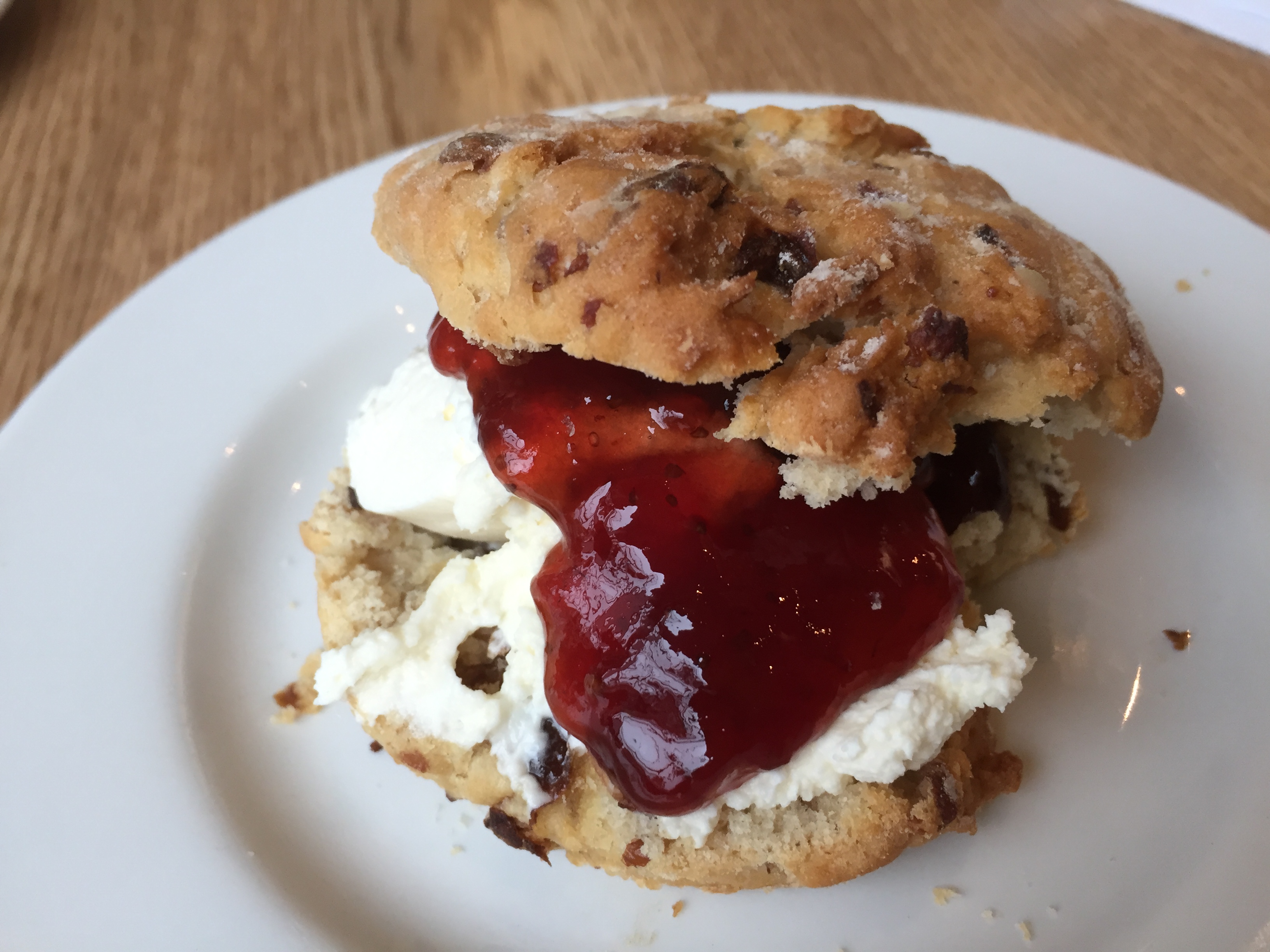 Festive scone Hilton Doubletree Leeds