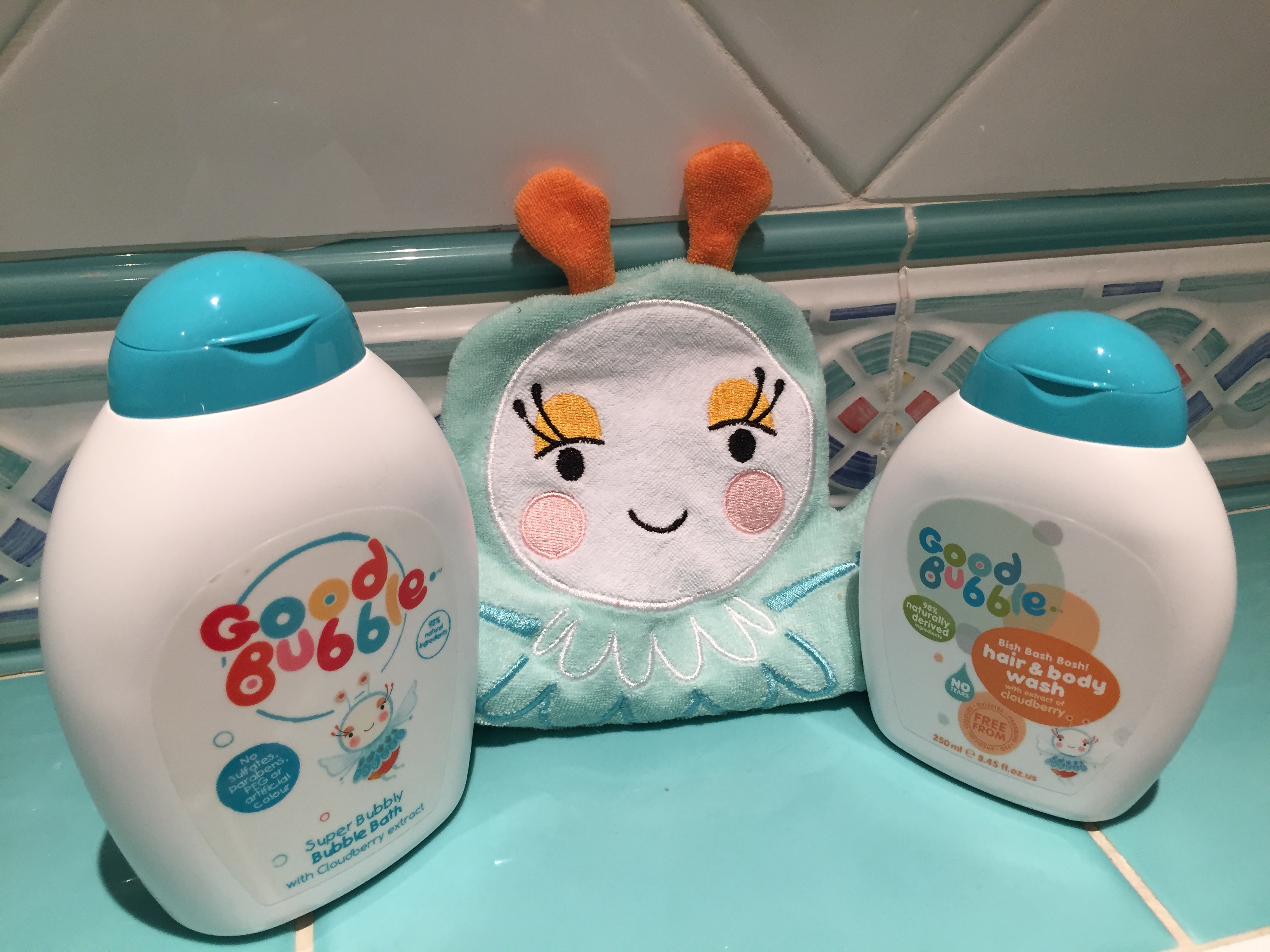 Of course one of the key things to remember about toddlers and bad weather is that they will get mucky! Good Bubble not only gets your little ones clean and smelling good again but it's also made from natural ingredients.